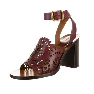 Chloe kelby leather sandal heels